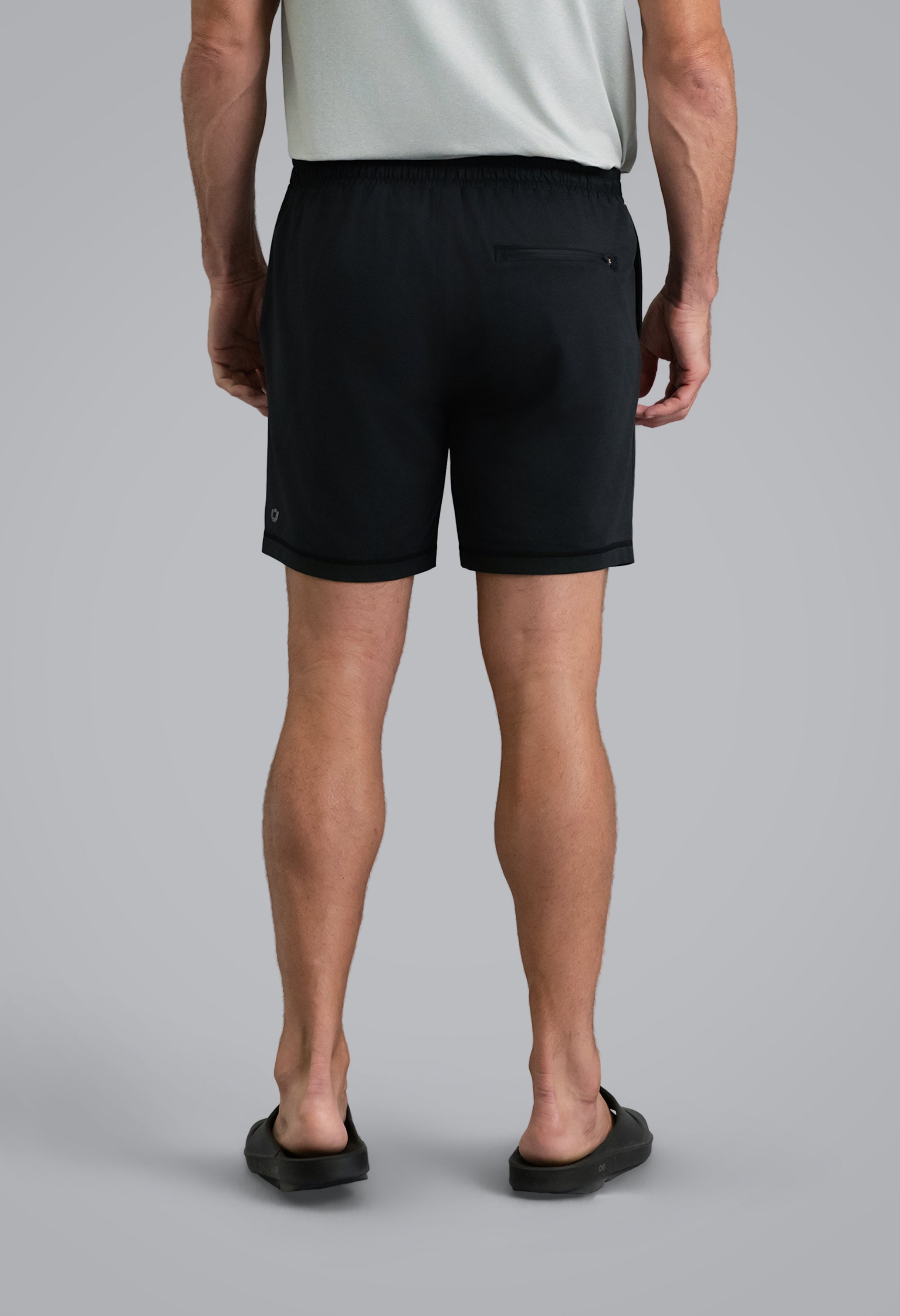 IBKÜL - Men's IBKomfortable Drawstring Short - Color: Black Heather