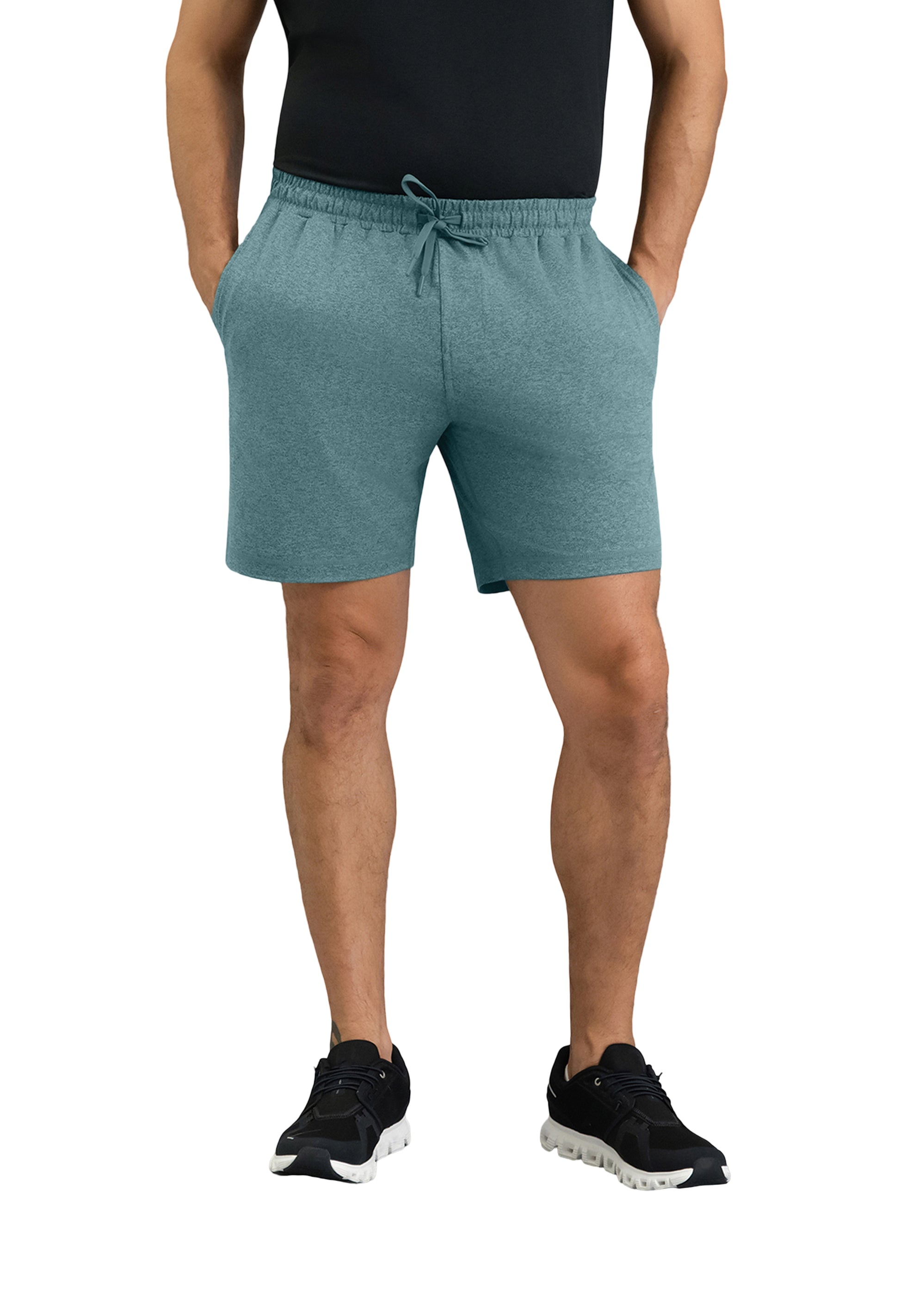 IBKÜL - Men's IBKomfortable Drawstring Short - Color: Teal Heather