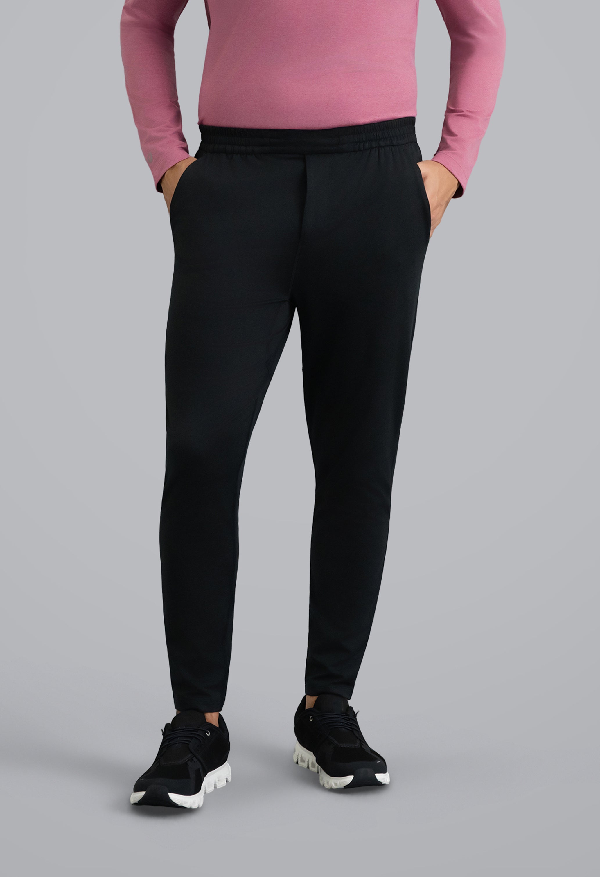 IBKÜL - Men's IBKomfortable Drawstring Jogger - Color: Black Heather