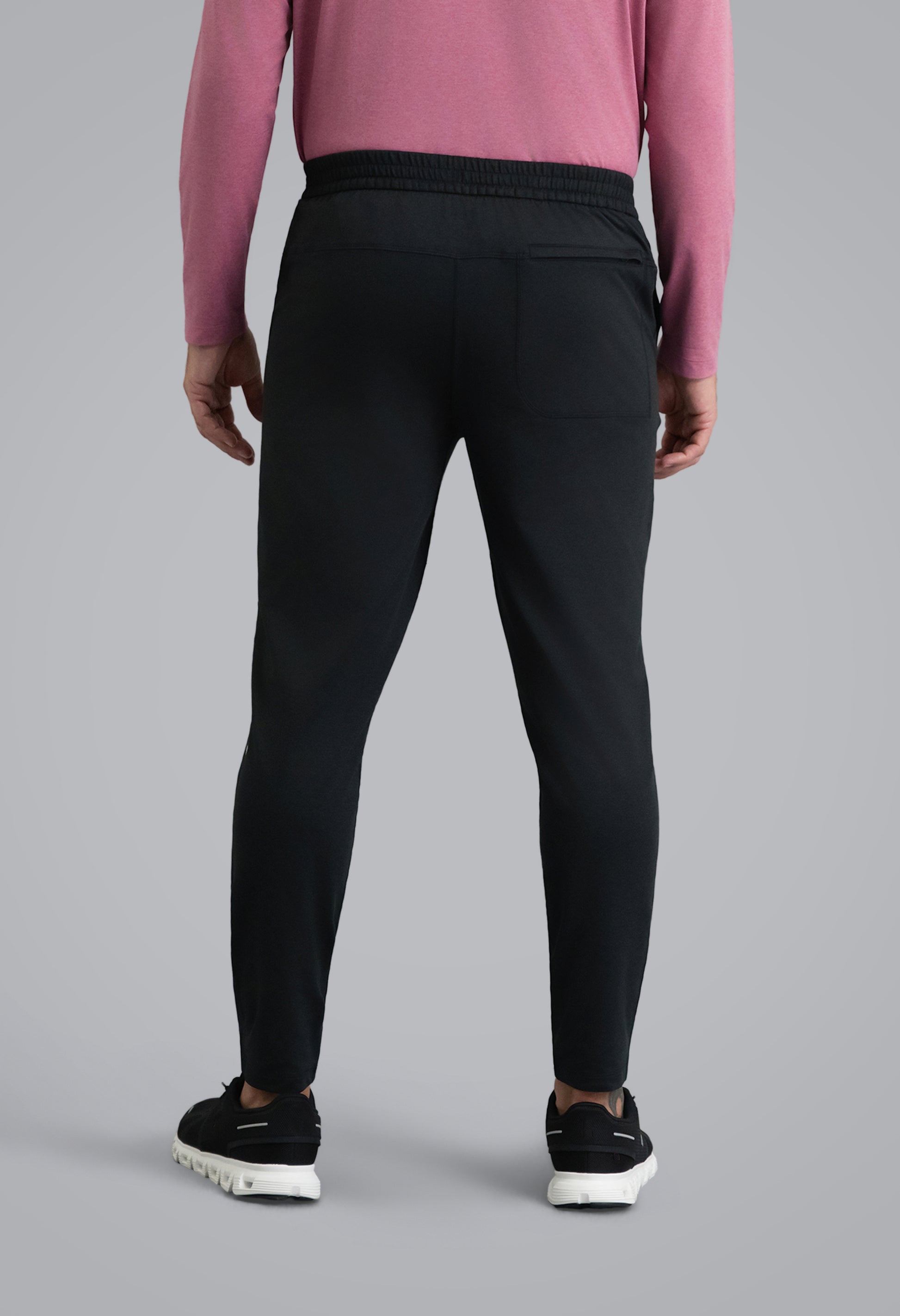 IBKÜL - Men's IBKomfortable Drawstring Jogger - Color: Black Heather