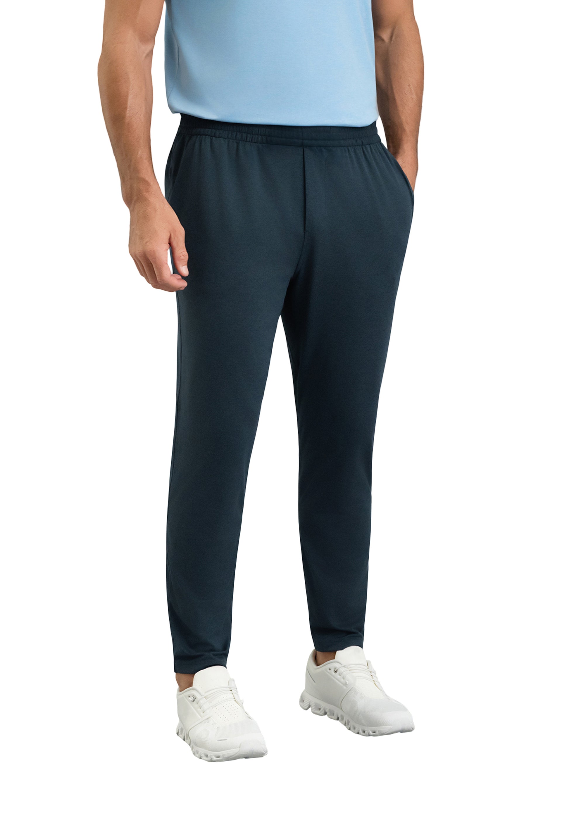 IBKÜL - Men's IBKomfortable Drawstring Jogger - Color: Navy Heather