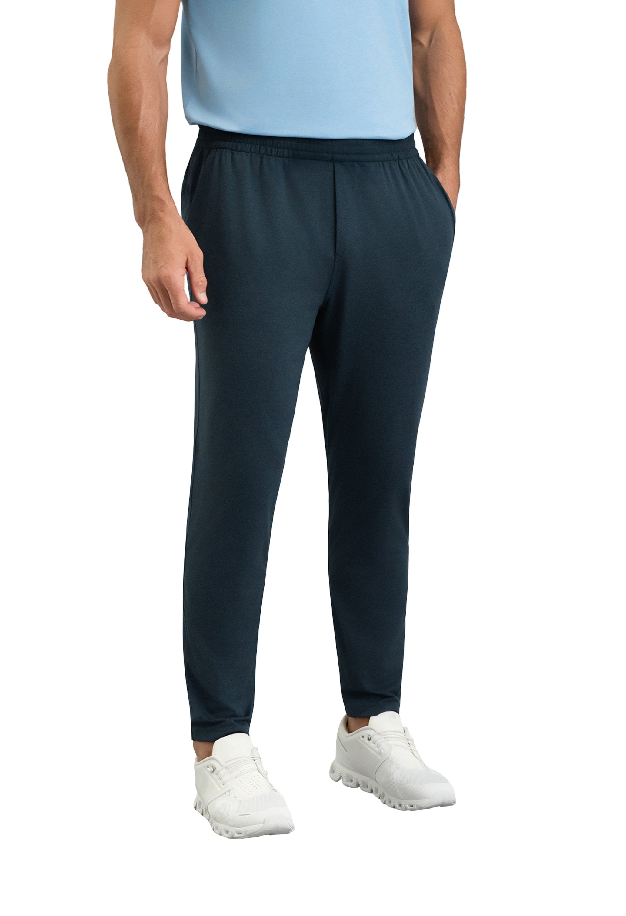IBKÜL - Men's IBKomfortable Drawstring Jogger - Color: Navy Heather