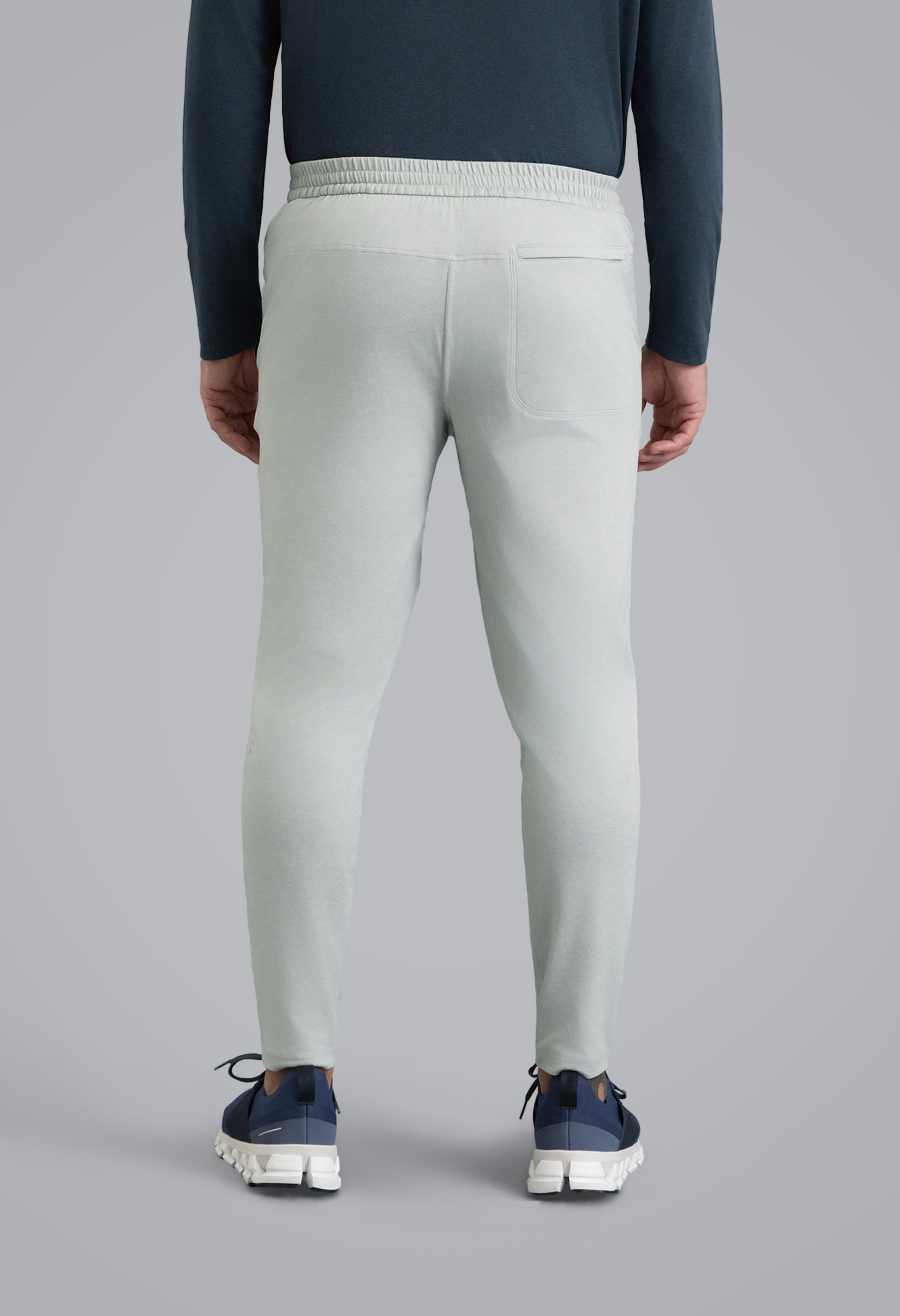 IBKÜL - Men's IBKomfortable Drawstring Jogger - Color: Silver Heather