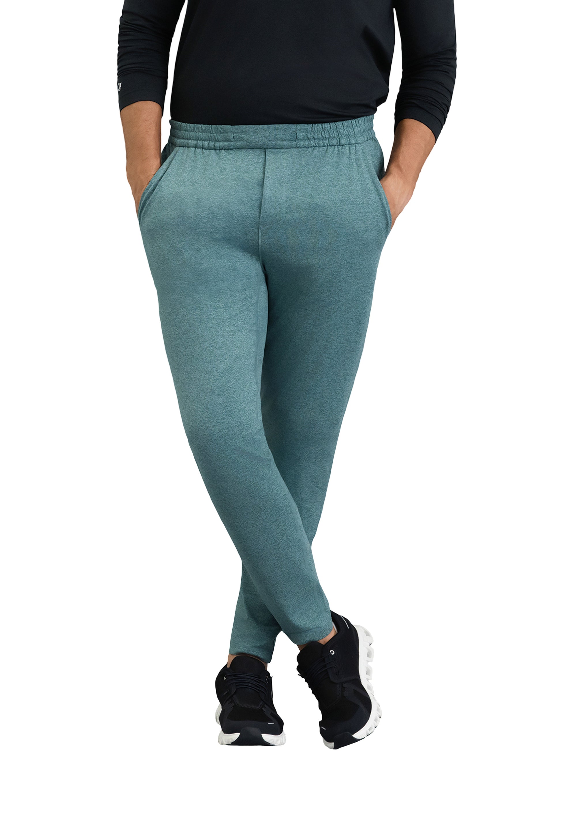 IBKÜL - Men's IBKomfortable Drawstring Jogger - Color: Teal Heather