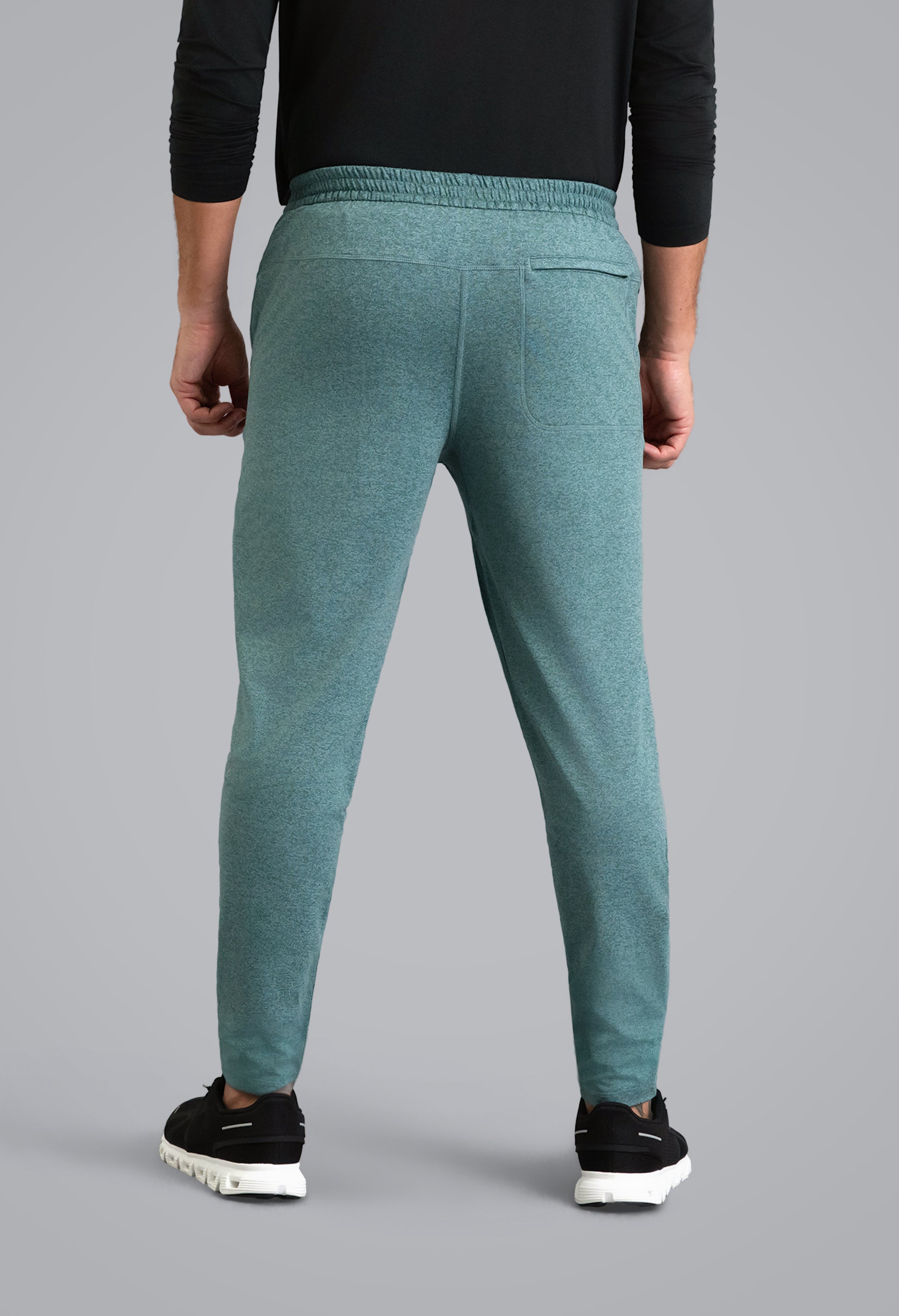 IBKÜL - Men's IBKomfortable Drawstring Jogger - Color: Teal Heather