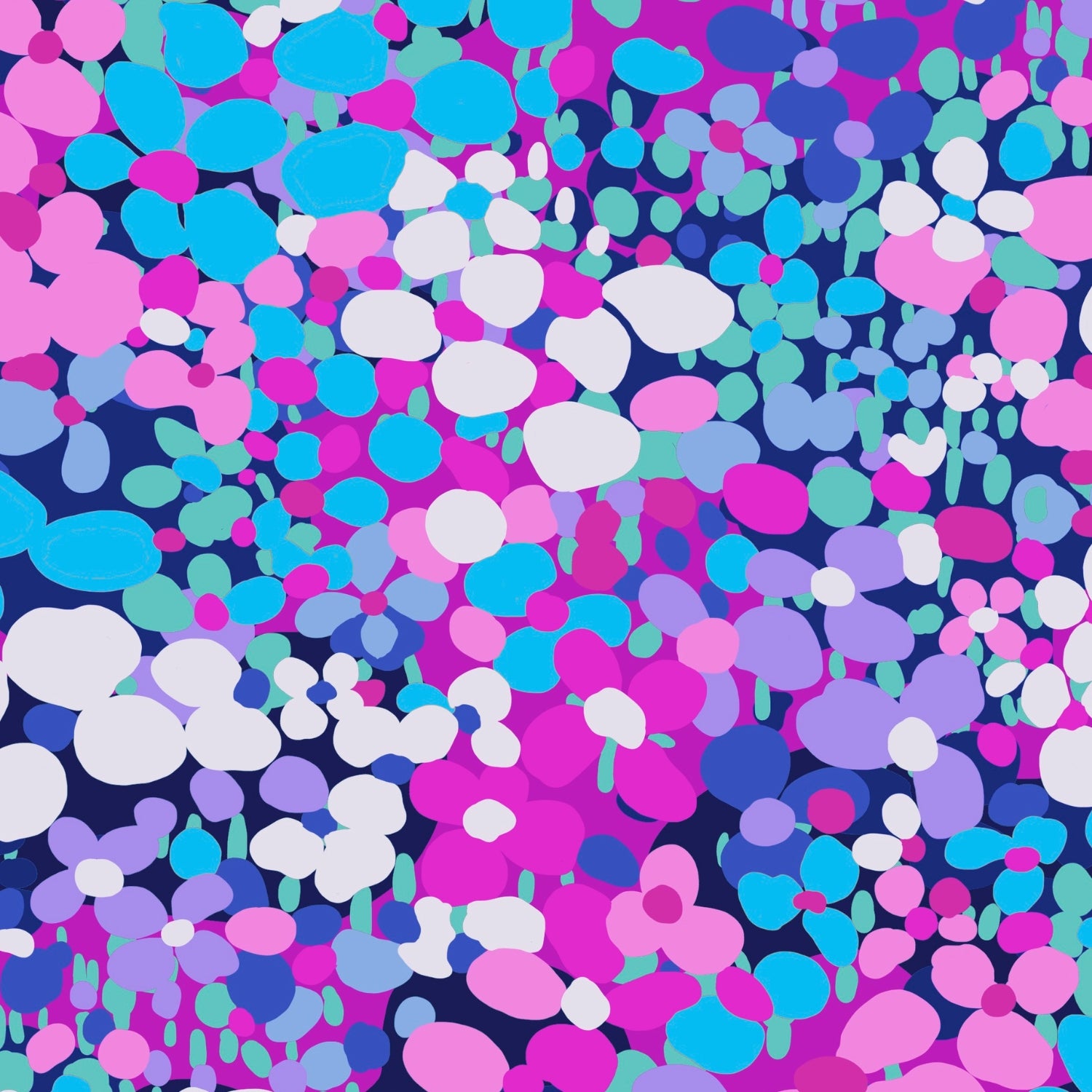 IBKÜL - Allana Print Sleeveless Mock Dress - Color: Candy Pink Multi