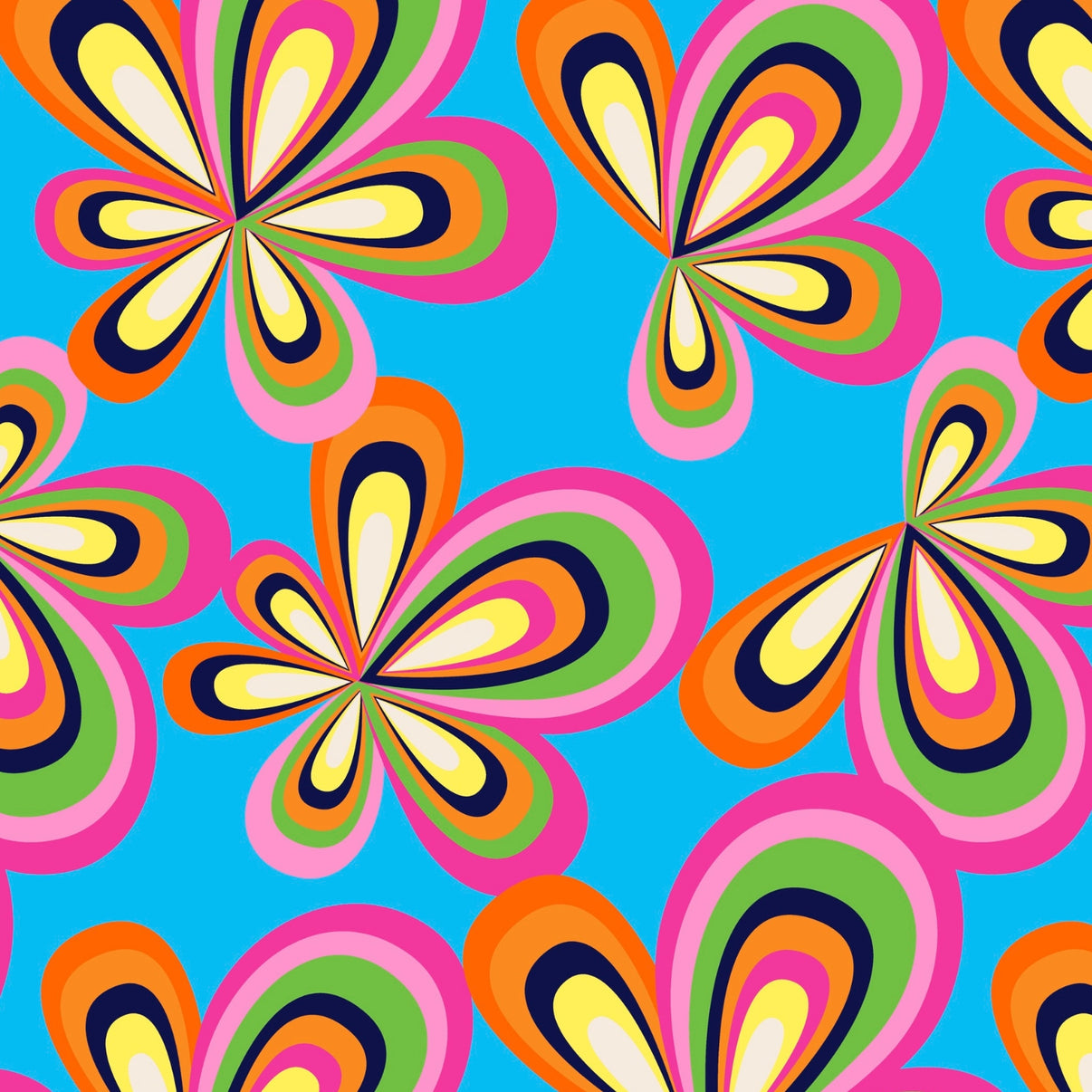 IBKÜL - Arya Print Tulip Sleeve Polo - Color: Turquoise Multi