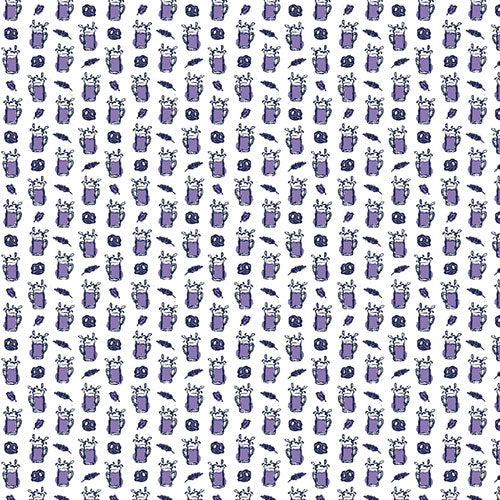 IBKÜL - Beer & Pretzels Print Short Sleeve Polo - 94149 (Modern Fit) - Color: Lavender/Navy