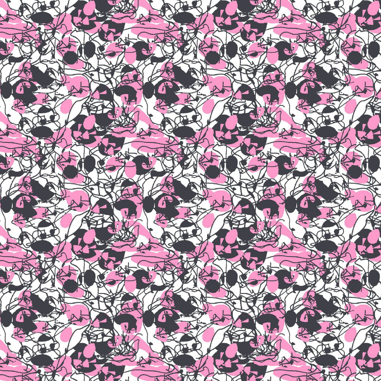 IBKÜL - Chaos Print Short Sleeve Polo – 94162 (Modern Fit) - Color: Lt. Pink/Charcoal