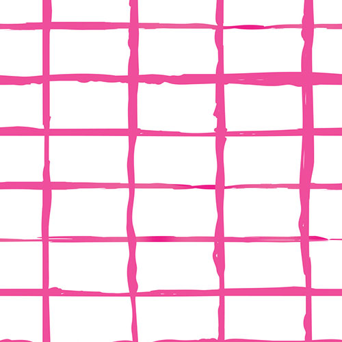 IBKÜL - Cordova Print Long Sleeve Mock Neck Top – 10495 - Color: White/Hot Pink