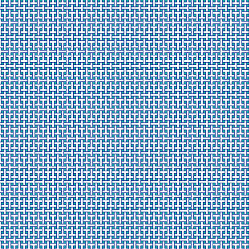 Circle Grid Print Long Sleeve Polo – 95150 (Modern Fit)