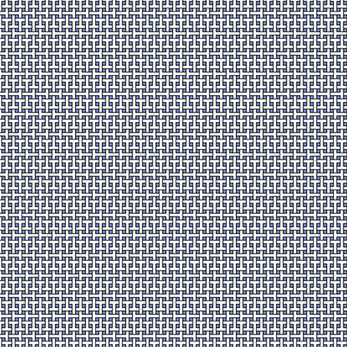 IBKÜL - Circle Grid Print Short Sleeve Polo – 94150 (Modern Fit) - Color: Black/White/Peri