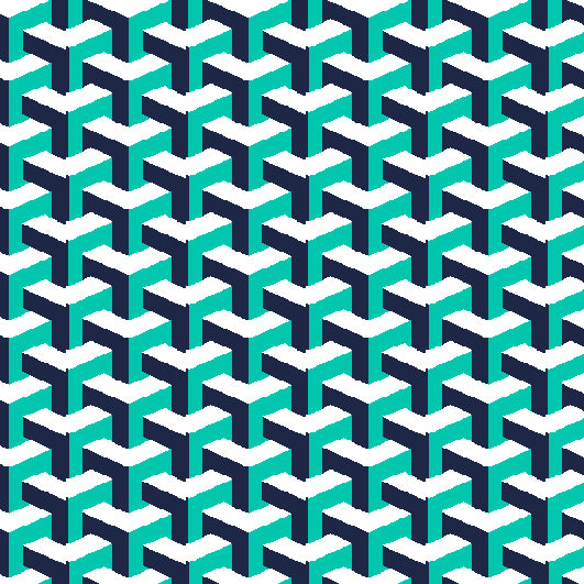 IBKÜL - Cube Art Short Sleeve Polo - Color: Classic Navy/Mint/White