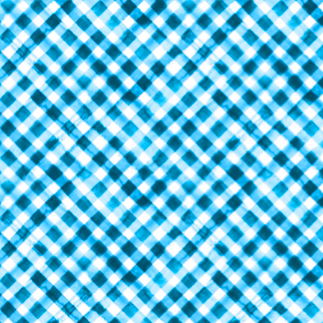 IBKÜL - Gingham Check Print Sleeveless Mock Dress – 58876 - Color: Turq/White