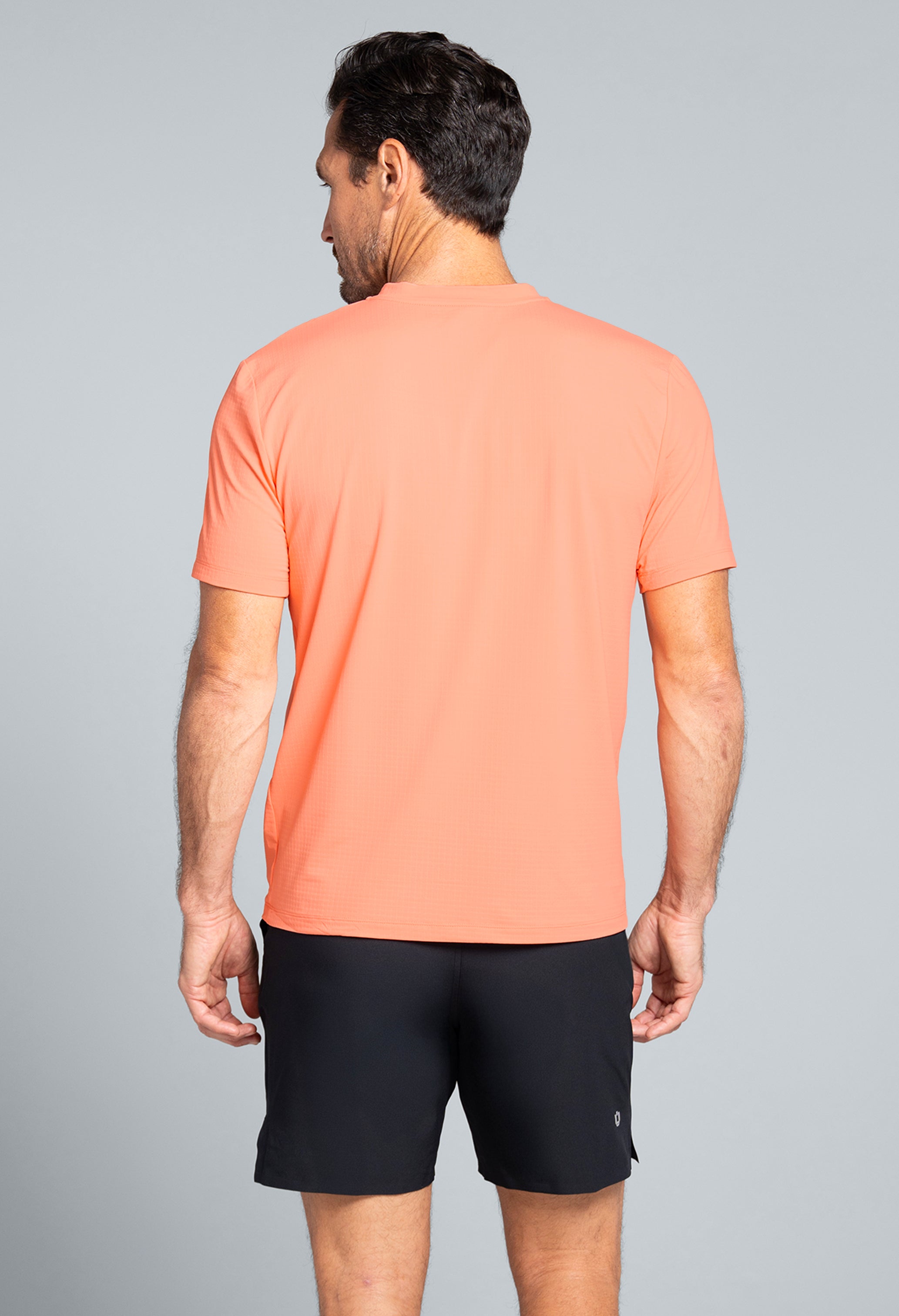 Solid Short Sleeve V Neck