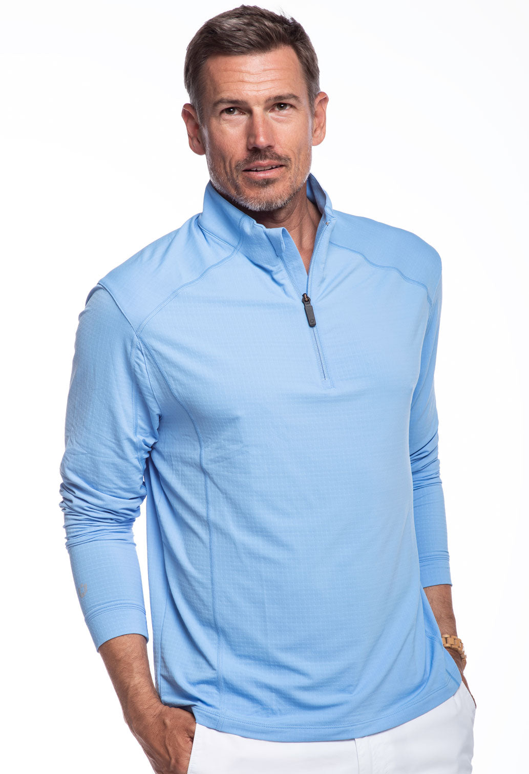 Long Sleeve Mock Neck Pullover (Modern Fit)