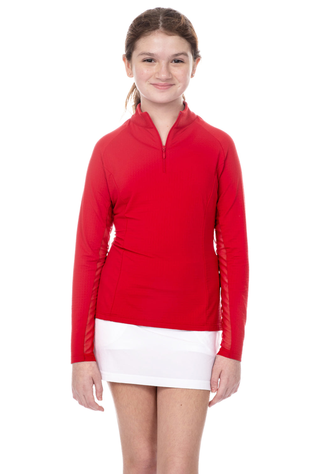 Youth Solid Long Sleeve Mock Neck Top