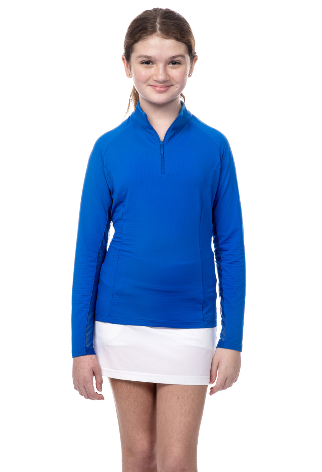 Youth Solid Long Sleeve Mock Neck Top