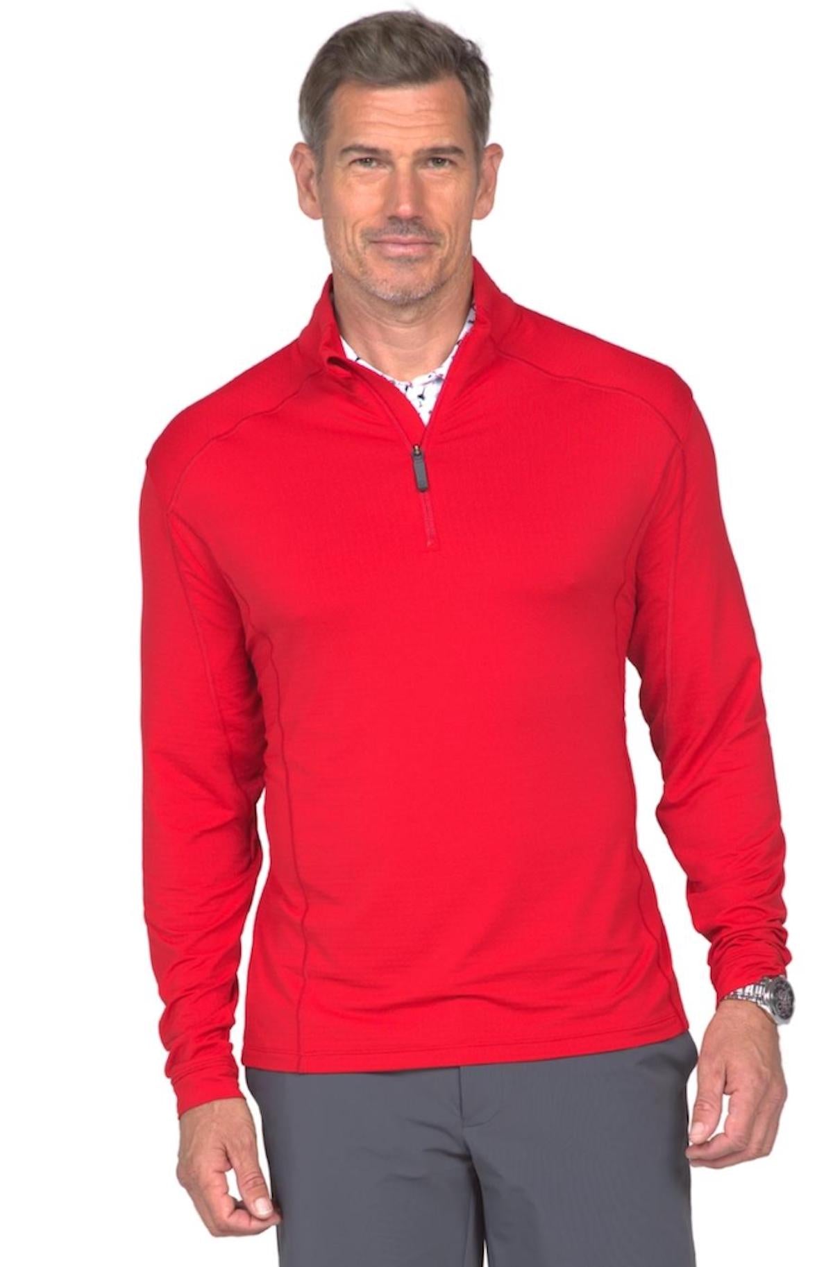 Long Sleeve Mock Neck Pullover (Modern Fit)