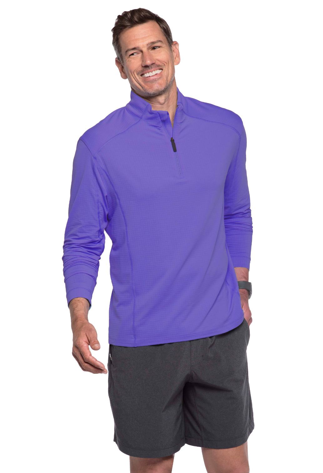 Long Sleeve Mock Neck Pullover (Modern Fit)