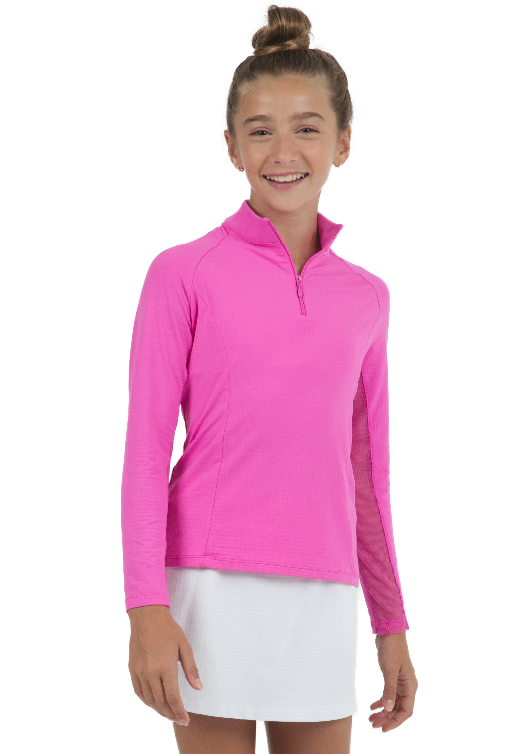 Youth Solid Long Sleeve Mock Neck Top