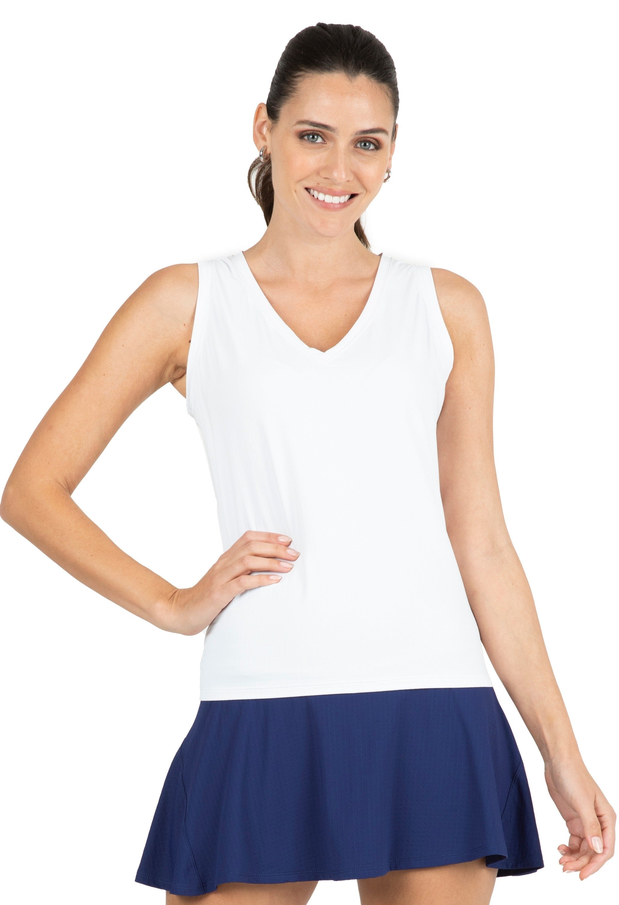 Solid Tennis Tank Top
