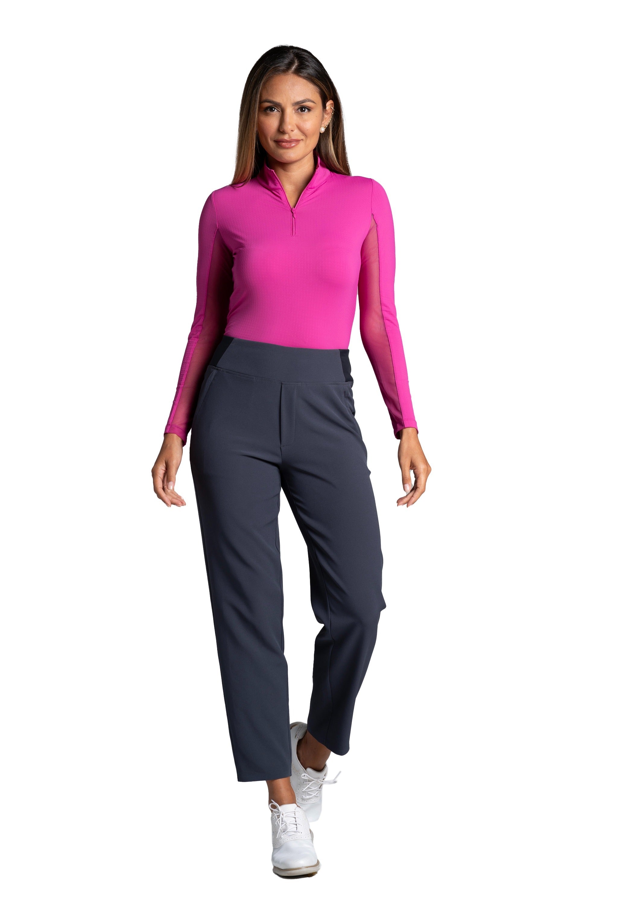 Solid Knit Ankle Pants