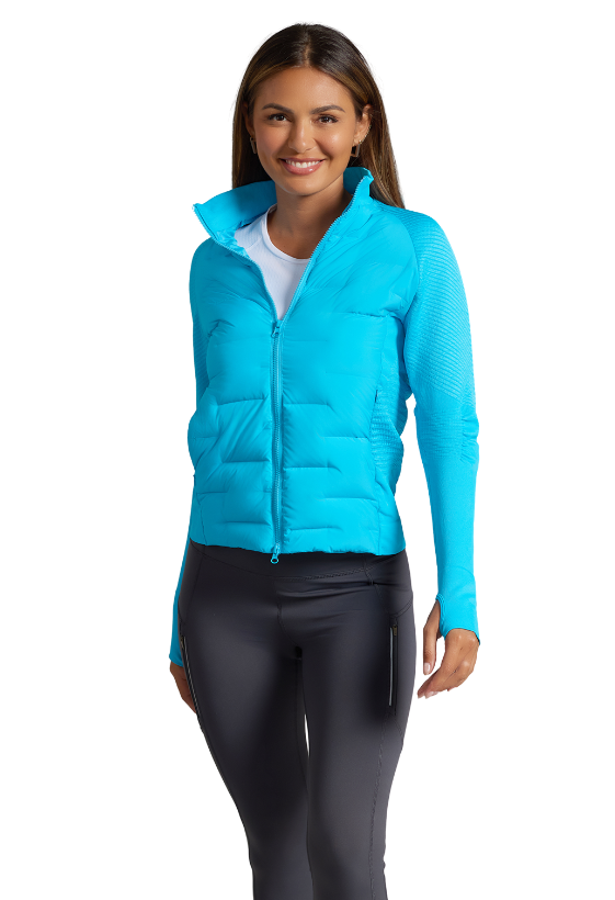 IBKÜL - Solid Puff Jacket - 32000 - Color: Turquoise