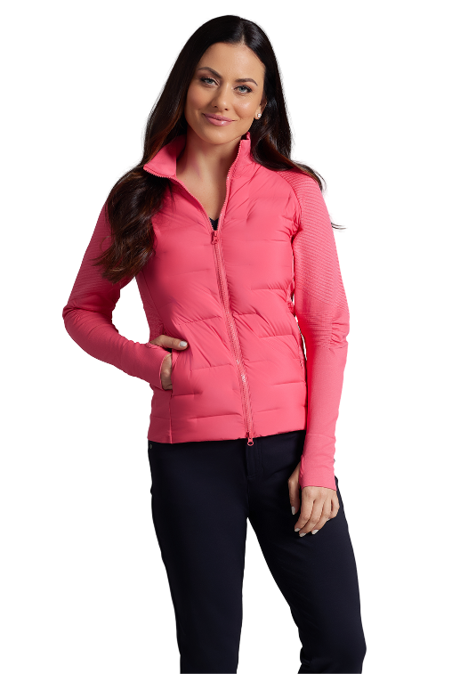 IBKÜL - Solid Puff Jacket - 32000 - Color: Watermelon