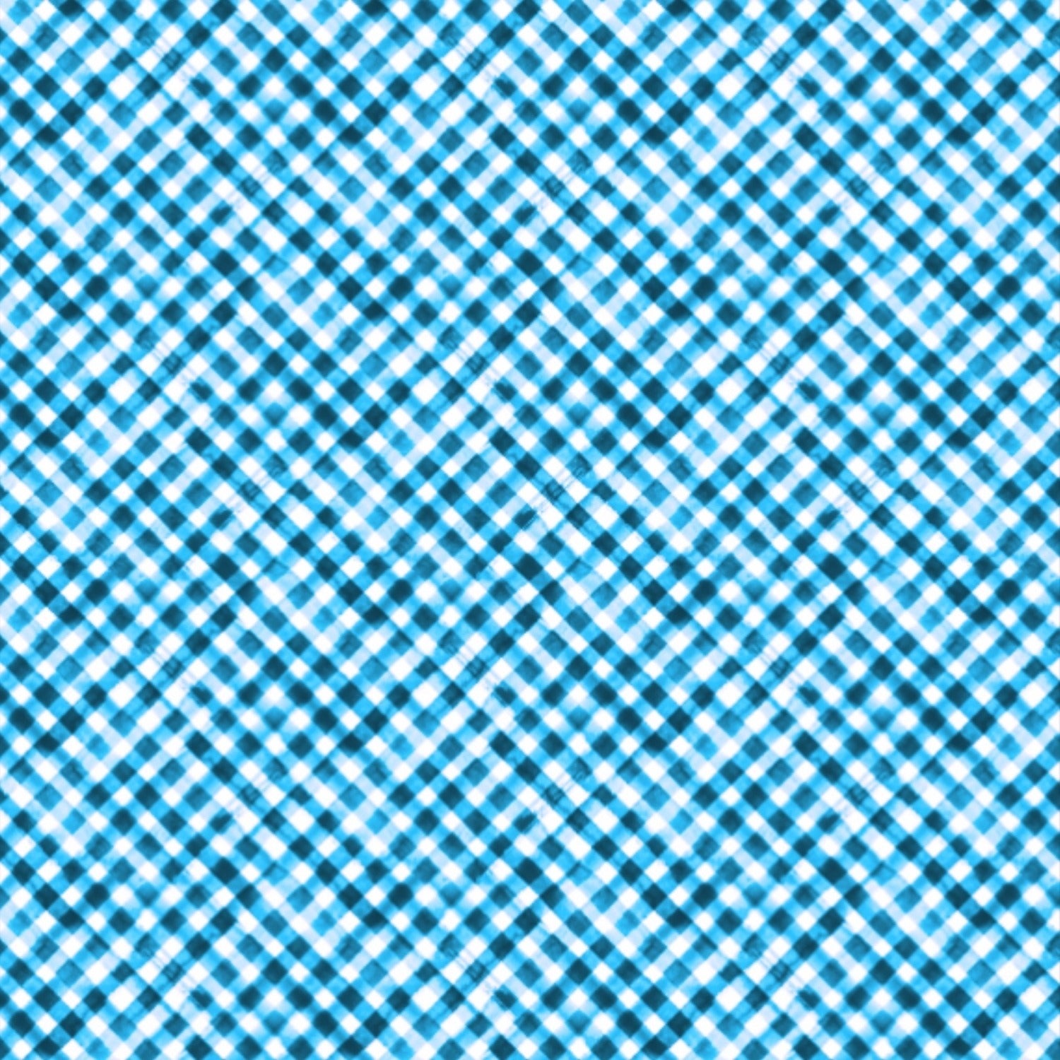 Gingham Check Print Long Sleeve Mock Neck Top
