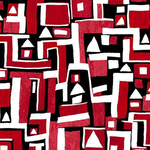 IBKÜL - Jennifer Print Sleeveless Polo – 14543 - Color: Red/Black