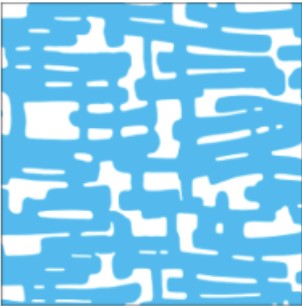 IBKÜL - Juno Print Long Sleeve Crew Neck – 12759 - Color: Turquoise/White