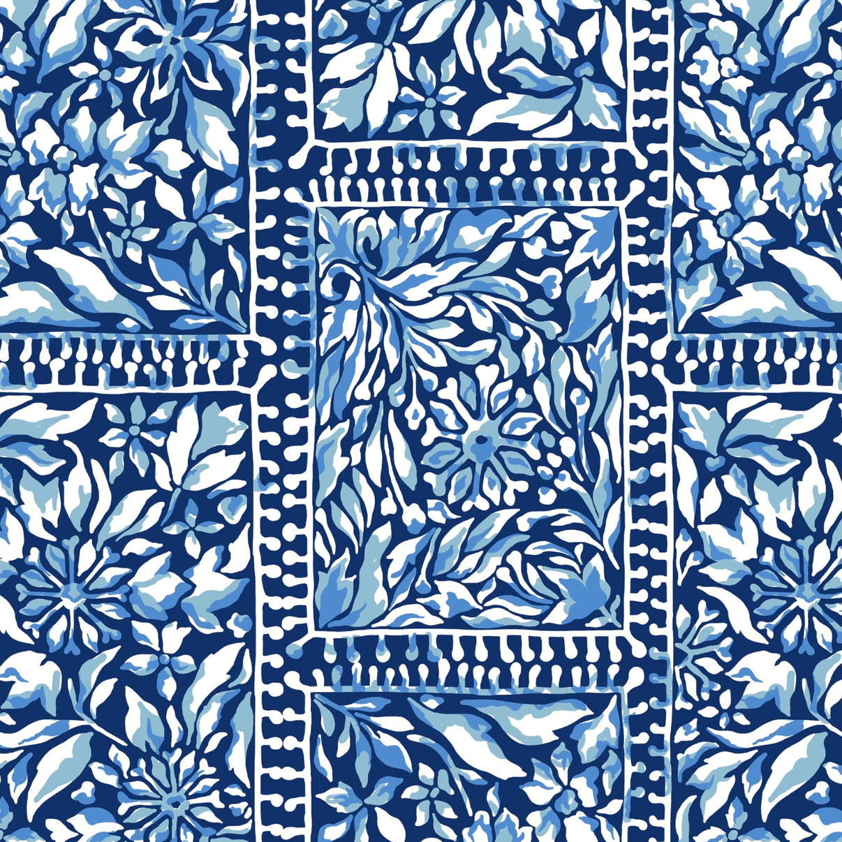 IBKÜL - Josie Print Tulip Sleeve Polo - Color: Navy/Peri