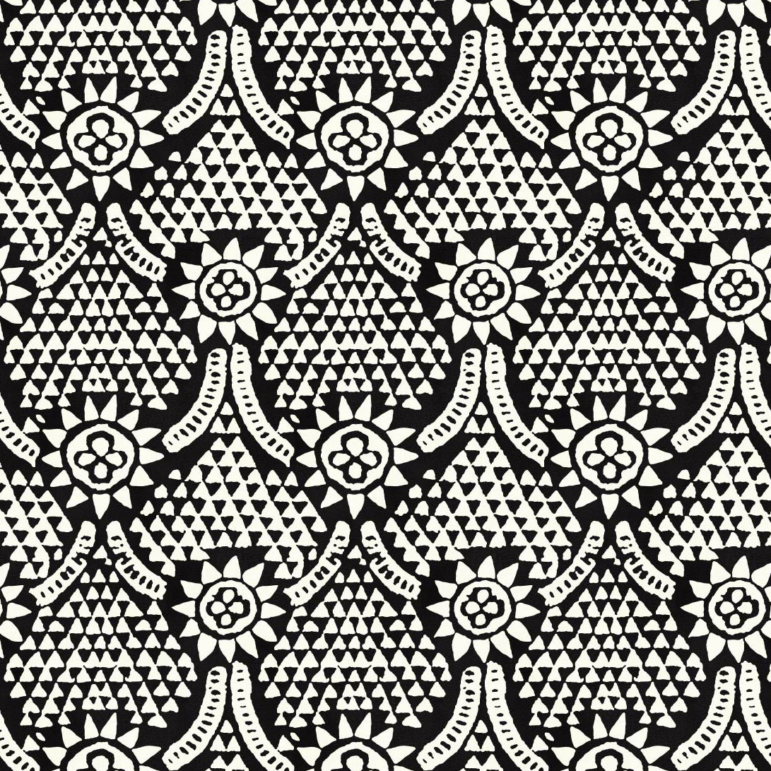 IBKÜL - Leslie Print Sleeveless Mock Dress – 58868 - Color: Black/White