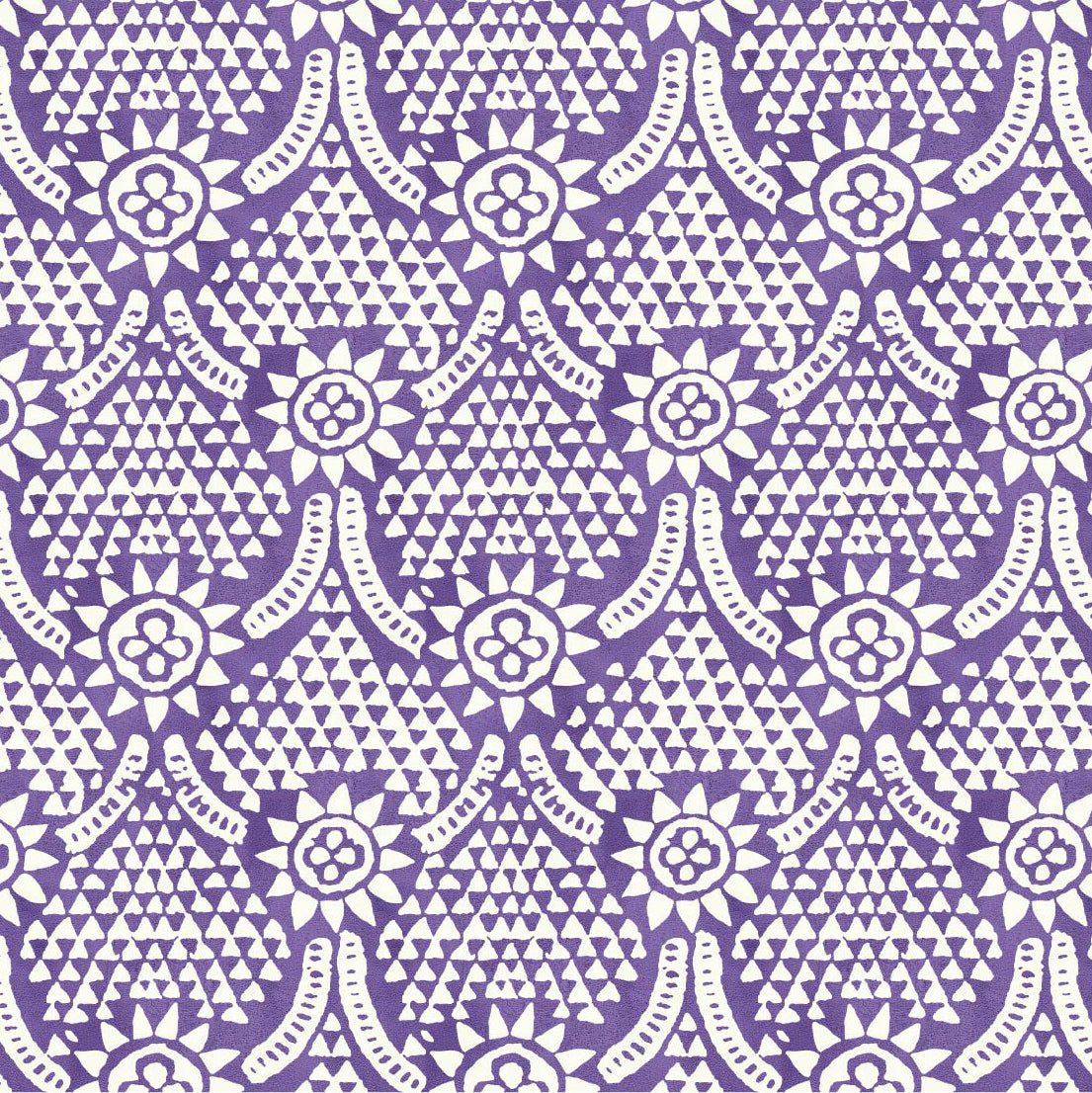 IBKÜL - Leslie Print Long Sleeve Crew Neck – 12868 - Color: Lavender/White