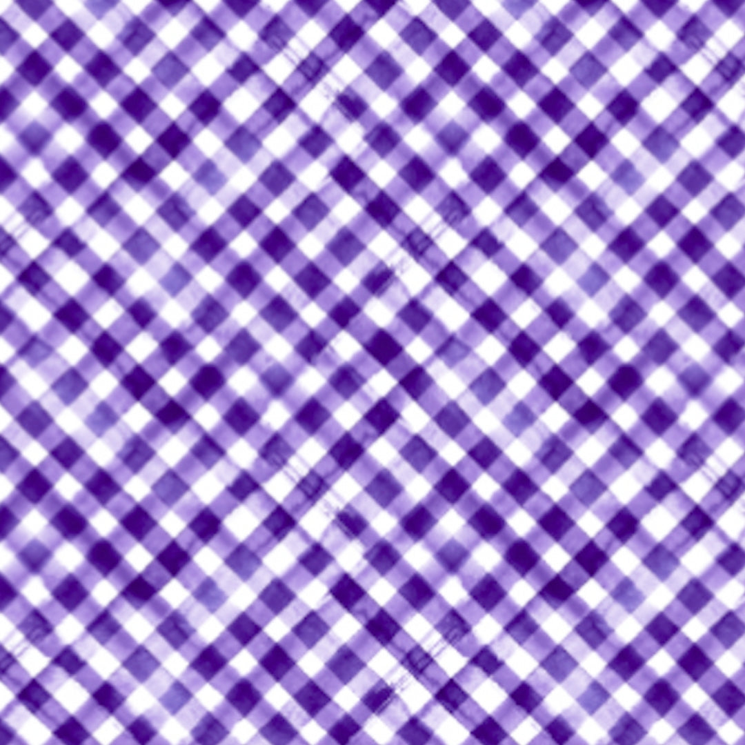 IBKÜL - Gingham Check Print Sleeveless Polo – 14876 - Color: Lavender/White