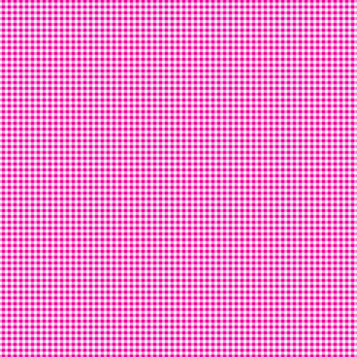 IBKÜL - Mini Check Print Sleeveless Polo – 14754 - Color: Hot Pink/White