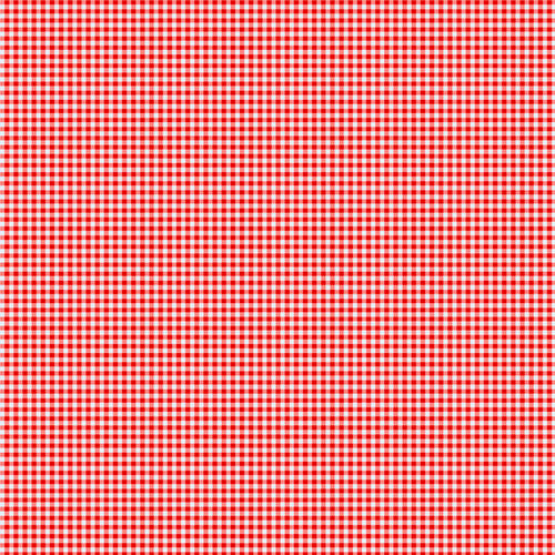 IBKÜL - Mini Check Print Long Sleeve Mock Neck Top - 10754 - Color: Red/White