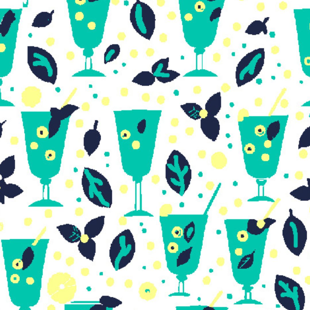 IBKÜL - Mint Julep Short Sleeve Polo - Color: Mint/Lemonade/Navy
