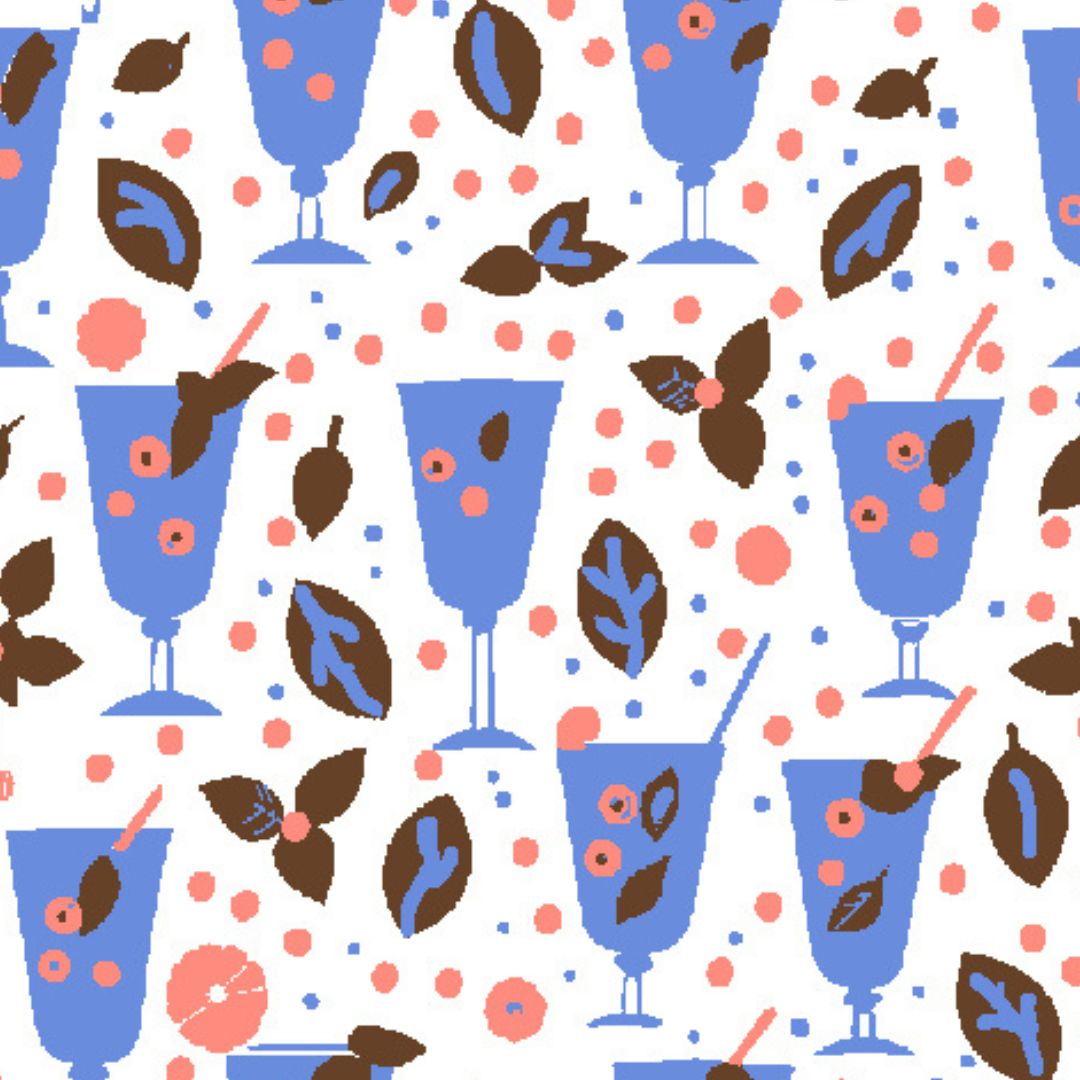 IBKÜL - Mint Julep Short Sleeve Polo - Color: Peach/Chocolate/Peri
