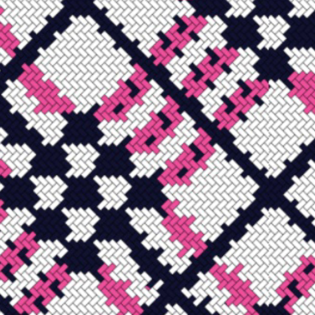 IBKÜL - Sonika Print Long Sleeve Hoody – 16653 - Color: Hot Pink/Navy