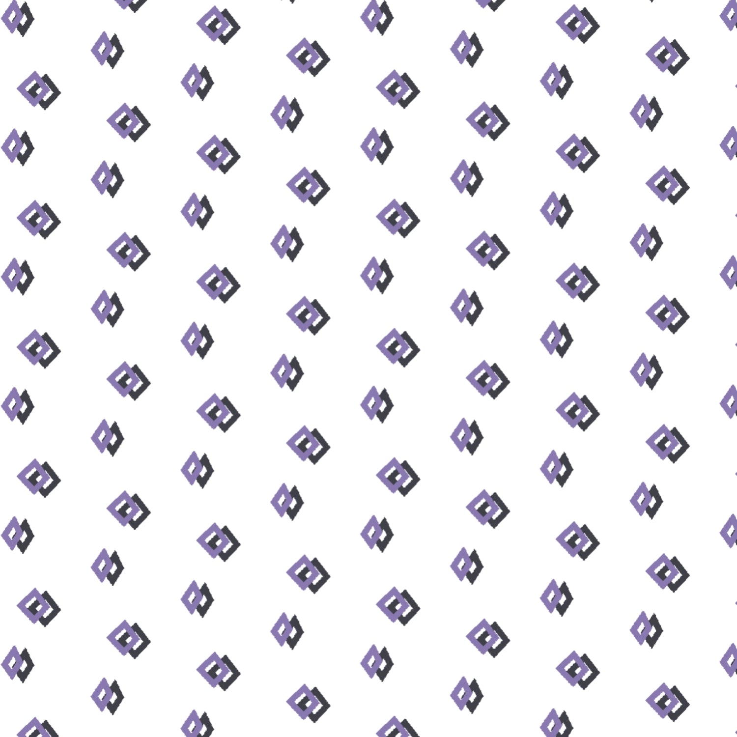 IBKÜL - Scattered Shadow Print Short Sleeve Polo (Modern Fit) - Color: Lavender/Black