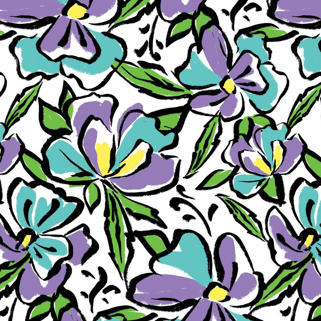 IBKÜL - Sonia Ruched Elbow Sleeve Mandarin Collar Top - Color: Jade/Lavender