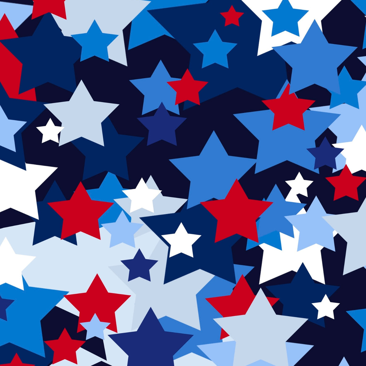 IBKÜL - Star Spangle Print Long Sleeve Mock Neck Top - Color: Navy Multi