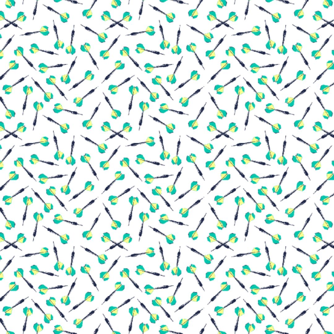 IBKÜL - Throwing Darts Short Sleeve Polo - Color: Mint/Lemonade/Navy