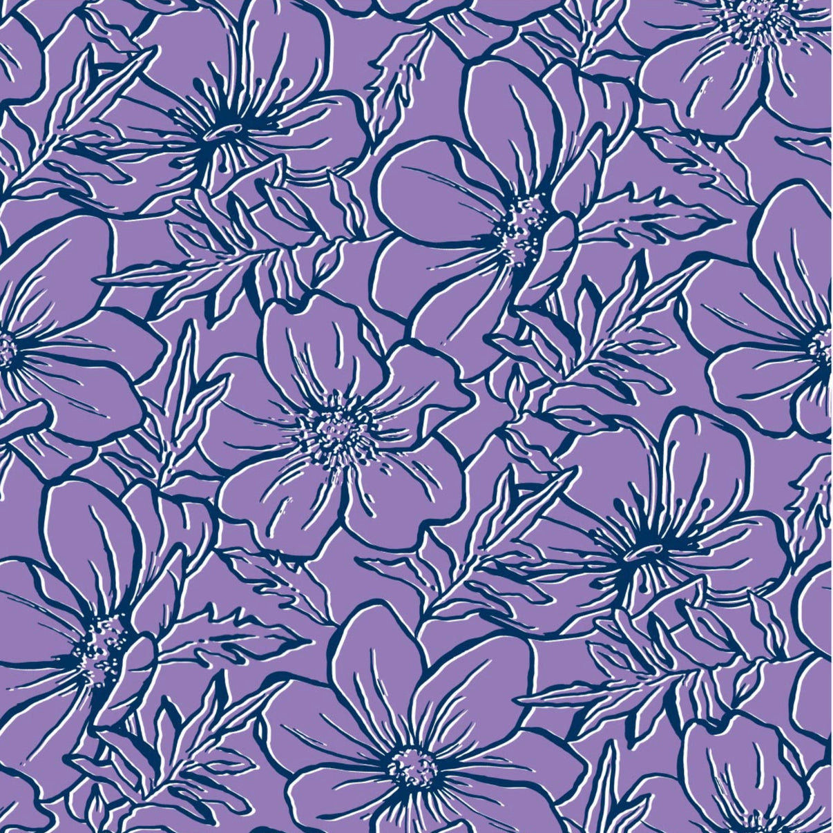 IBKÜL - Diana Print Sleeveless Mock Dress – 58930 - Color: Lavender/Navy