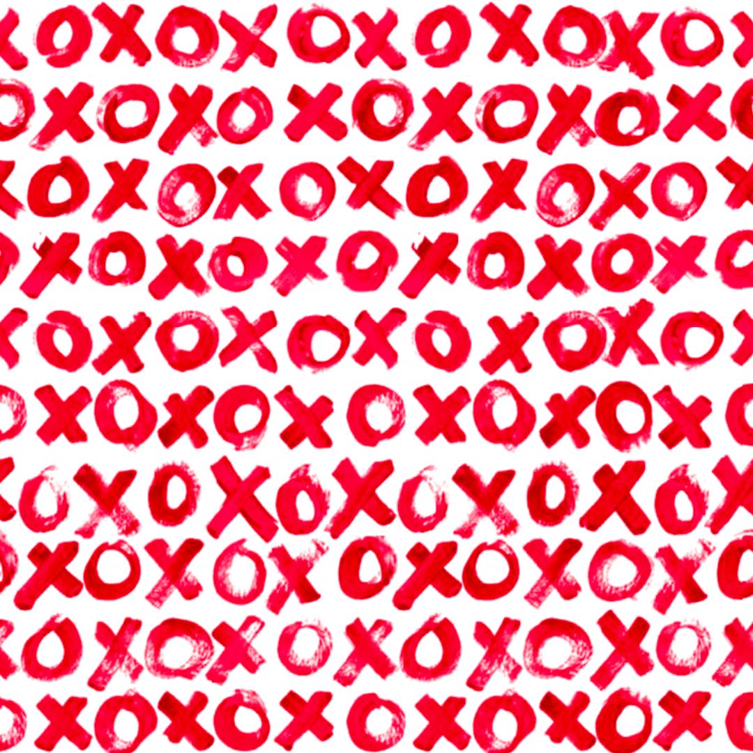 IBKÜL - Hugs & Kisses Long Sleeve Mock Neck Top - Color: Red