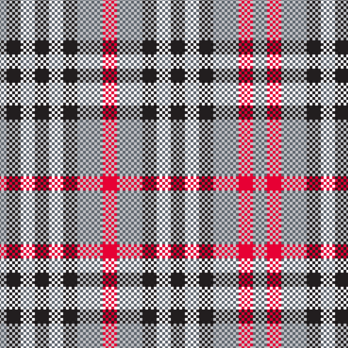 IBKÜL - Judith Print Long Sleeve Mock Neck Top – 10934 - Color: Grey/Red