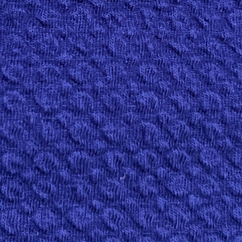 IBKÜL - Solid Popcorn Stitch Asymmetrical Zip Pullover - 64000 - Color: Navy