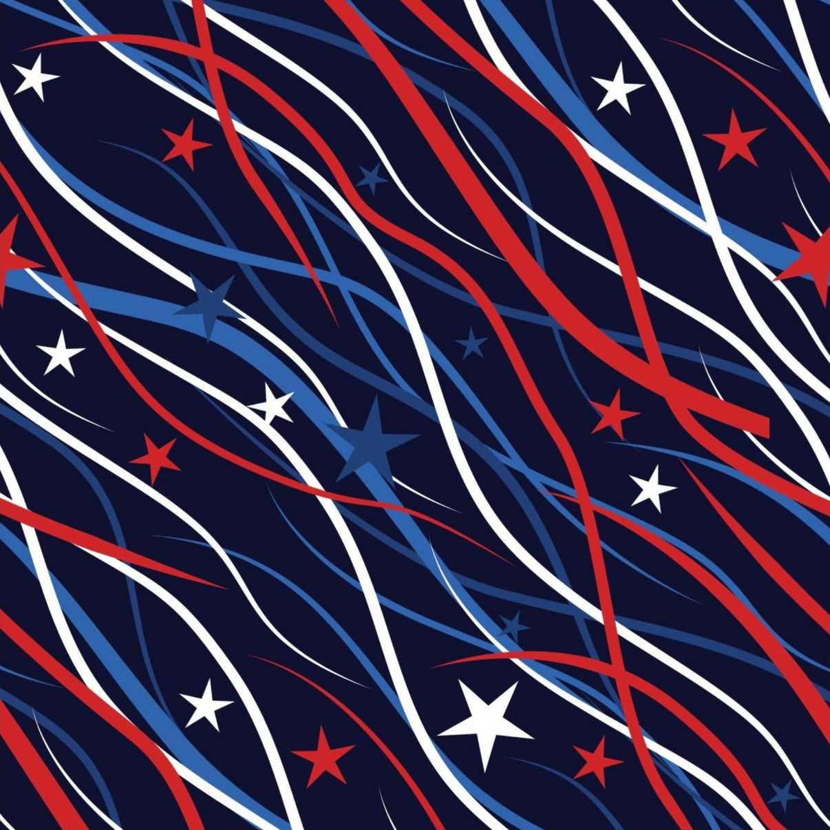 IBKÜL - Patriot Confetti Print Short Sleeve Polo – 94091 (Modern Fit) - Color: Navy